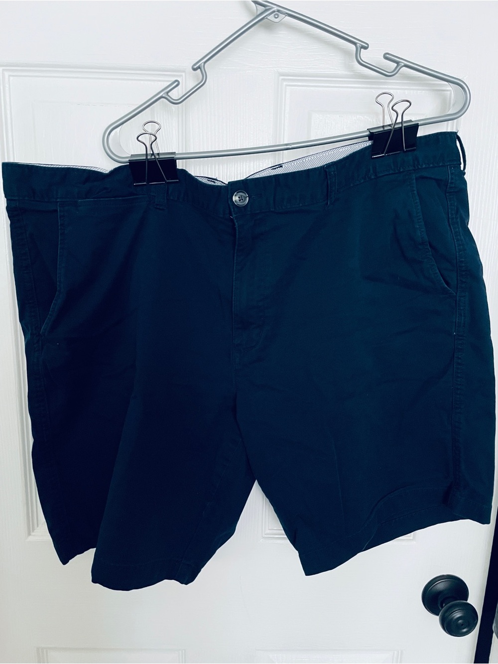 George Blue Flat Front Chino Shorts